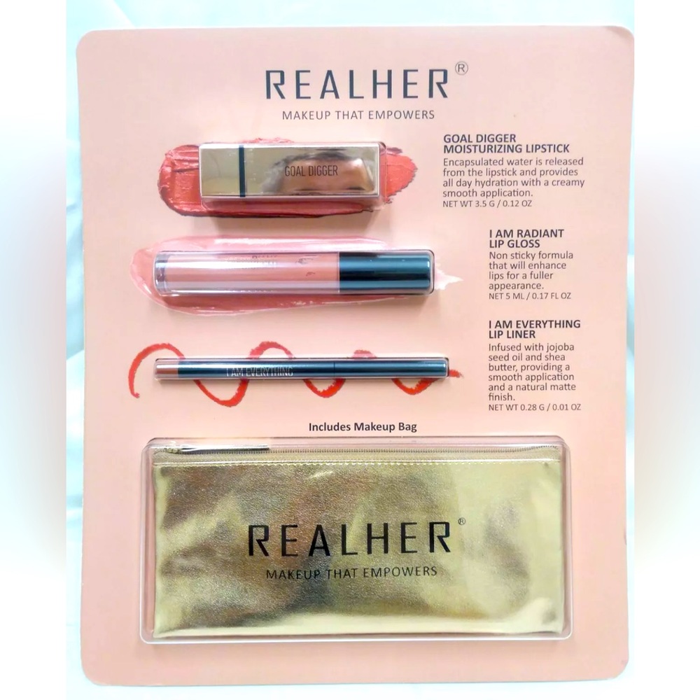 REALHER Makeup That Empowers Perfect Lips Kit